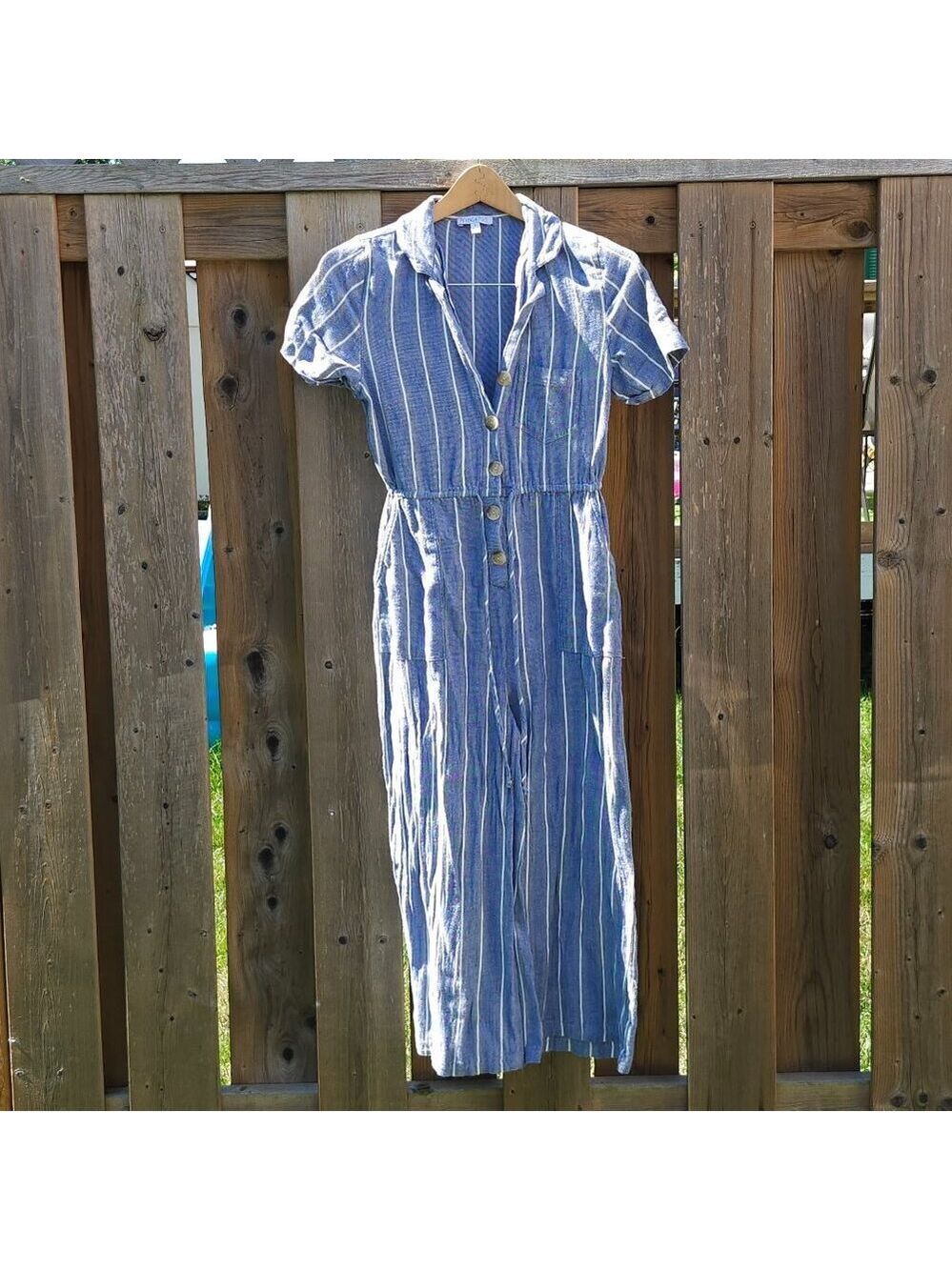 PATRONS of PEACE Short Sleeve Romper One Piece Women's Size Small Cropped Widele
